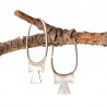 Silver earrings with the Ankh symbol