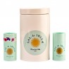 Ceramic pot Sal de Ibiza+Sal de Ibiza small grain (75 g tube)+small grain Sal de Ibiza with hibiscus (75 g tube)